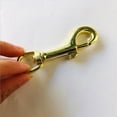 thumbnail image 3 of jinwen 6PCS 78mm Metal Round Eye Swivel Bolt Snap Hook Keychain Dog Chain Clips Gold, 3 of 9
