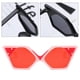 thumbnail image 4 of Gafas de terre vintage para mujer, gafas de terre triangulares, gafas para hombre, , sol rojo 2, 4 of 9