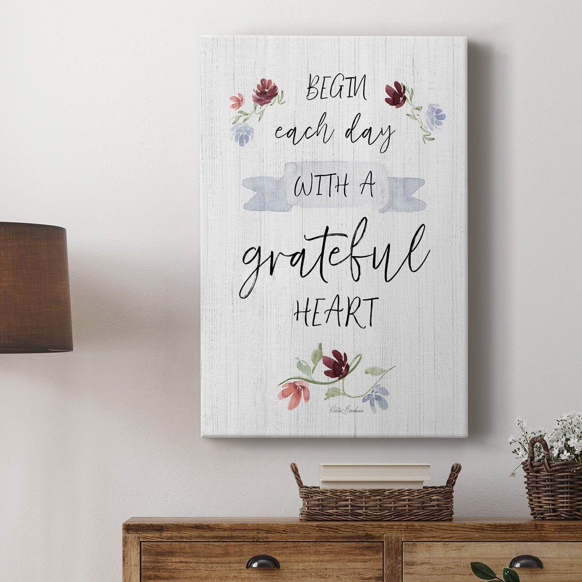 Grateful Heart Premium Gallery Wrapped Canvas - Ready to Hang