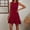 Red, variant on Plus Size Summer Dresses for Women 2026 Solid Color Sleeveless Crew Neck Dress