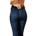 thumbnail image 4 of Hunpta Jeans For Women Back Zipper Pencil Stretch Denim Skinny Jeans Pants High Waist Trousers, 4 of 7