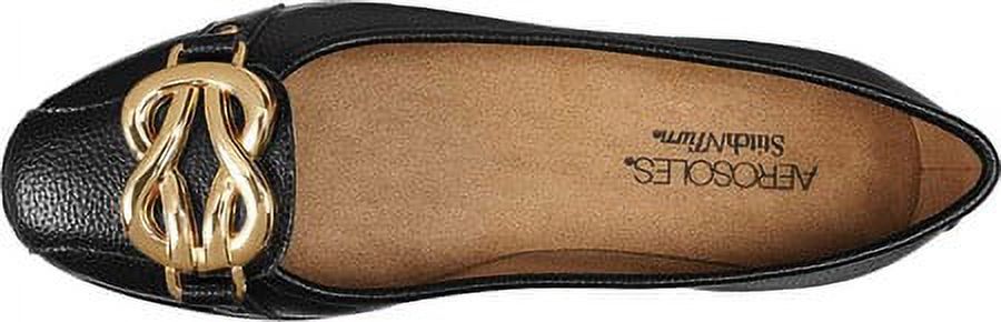 Escarpins Aerosoles "Bet Big" - Talons Femme En Velours - Semelle Amortie - Design élégant Avec Ornement Doré