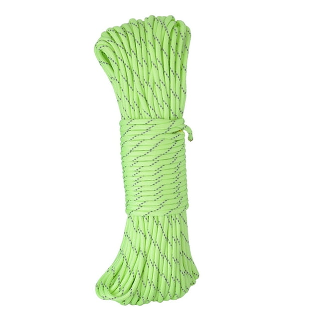 Cuerda de paracaídas 101 ft Sunnimix Verde Cordón de paracaídas reflectante