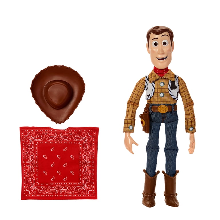 Disney and Pixar Toy Story 5 Poncho Woody Ragdoll 12-inch Figure