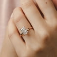 thumbnail image 3 of SOLITAIRE JEWELS 2.5ctw Radiant cut moissanite Diamond Engagement Ring 14K Rose Gold Simple Solitaire Ring for Her, 3 of 5