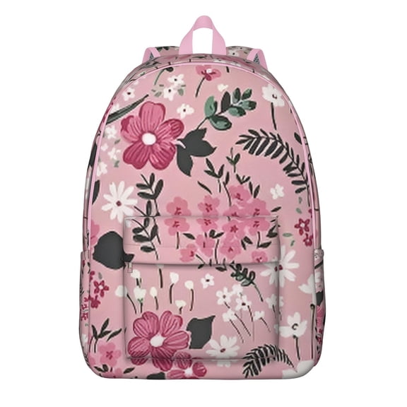 Floral Campus Backpack for School College Students, Large Capacity Bookbag with Laptop Sleeve, Sunflower Flowers Print Everyday Backpack for Commuting Work Travel, Gift for Teens Adults