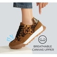 thumbnail image 3 of LUCKY STEP Comfort Retro Color Blocked Sneakers Fashion Casual Shoes,Brown Leopard,Womens, 3 of 9
