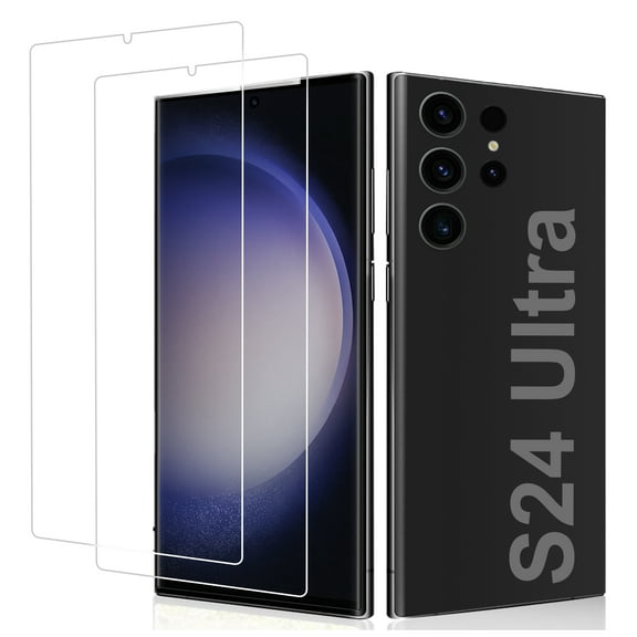 Decase 2 Pack for Samsung Galaxy S24 Ultra,9H Hardness Tempered Glass [Easy to Install] Support Ultrasonic Fingerprint HD Clear Scratch Resistant for Samsung Galaxy S24 Ultra 5G Glass Screen Protector