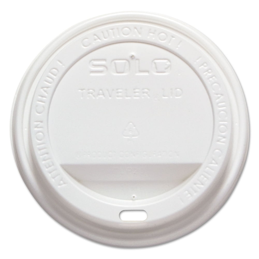 # 100 x Dart White Sip Lids 10oz Cappuccino For Disposable Foam Polystyrene Cups