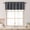 CHARCOAL, variant on OVZME White Valance for Window 14 Inches long, Small Window Kitchen Valance Curtain, Rod Pocket Cafe Valance for Living Room Bedroom Bathroom Laundry Basement, 60"W x 14"L, 1 Piece
