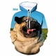 thumbnail image 3 of Sudadera con capucha con estampado 3D de perro PUG para hombre, sudadera con capucha divertida para niño, ropa de calle, sudaderas para hombres, 3 of 5