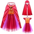 thumbnail image 2 of Girls Sanderson Sisters Costumes Halloween Witch Dress Up Outfits with Accessories, 3-12 Year, 2 of 7