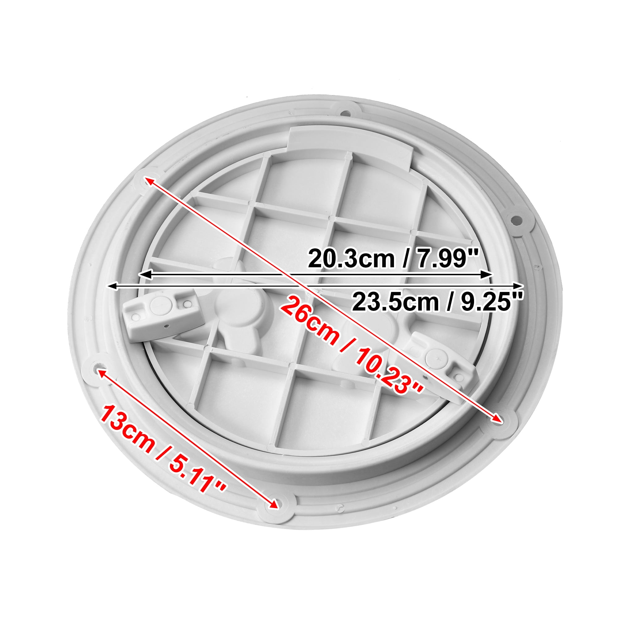 Unique Bargains 8 Inch Boat Inspection Deck Plate Hatch Round Hatch Deck Plate