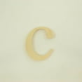 thumbnail image 2 of Package of 1, 16 Inch X 1/2" Thickness Baltic Birch Wood Letter c in The Times New Roman Font, Thick, Lower Case for Art & Craft Project, Made in USA, 2 of 4