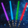 thumbnail image 1 of Light Up Saber LESUTER TOYS, paquete de 4 unidades con 4 colores para niños y adultos, 1 of 6