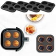 thumbnail image 4 of FUYGRCJ 4 Pack 4 Cup Muffin Pan, Bakeware Non-stick Cupcake Baking Pan, Air Fryer Mini Pie Pans, Heavy Duty Carbon Steel Muffin Tray, Standard Baking Mould Tin Tray for Oven Baking, 4 of 11