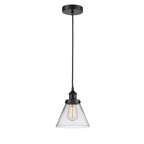 Innovations 616-1PH-BK-G42-LED One Light Mini Pendant from Franklin Restoration collection