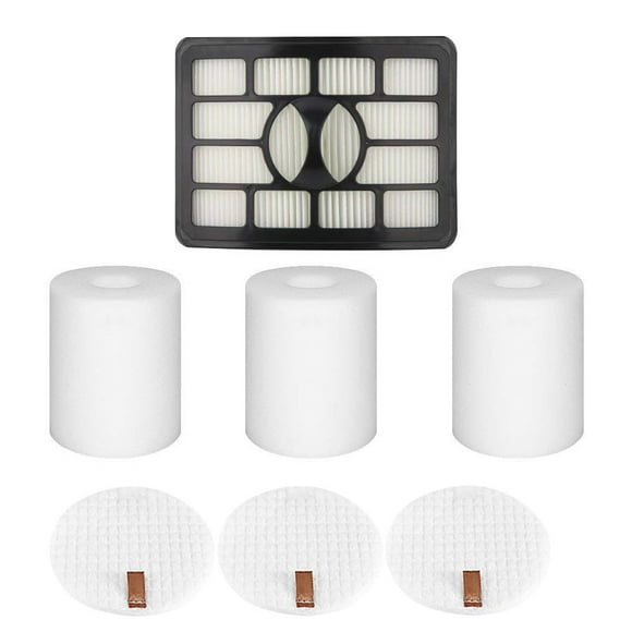 Bewildely Juego de filtros de vacío de 7 uds, filtro de bajo ruido, pieza de repuesto reutilizable lavable Xff500 Xhf500 para juego de filtros Shark NV500 Suministros de limpieza para el hogar Bewildely HA004675-00