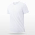 thumbnail image 2 of ZCFZJW Mens Casual Summer T-Shirts Trendy Solid Color Short Sleeve Round Neck Plain Tees Shirt Big and Tall Regular Fit Comfy Basic Tshirt Tops White XXL, 2 of 8