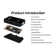 Carlinkit CarPlay Multimedia Video Box Car In Dash Units, Black
