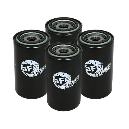 - aFe Power 44-LF002-MB Pro GUARD HD Oil Filter; Heavy Duty Canister; Built In 3/8 in. Nut/Ratchet Drive; Heavy Duty Coil Spring; Wire Back Media; 1in. Square Boss Built-In Filter; 4 Pack;