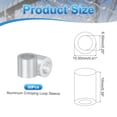 thumbnail image 2 of 50Pcs 1/4" Aluminum Crimping Loop Sleeve for Wire Rope and Cable, Round, 2 of 6
