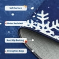 thumbnail image 3 of Garvee 5x7ft Christmas Area Rugs Washable Xmas Decoration Carpet, Non Slip Snowflake Winter Holiday Accent Rug for Living Room Bedroom Dining Room, Blue, 3 of 8
