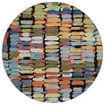 thumbnail image 2 of Addison Rugs Chantille Indoor/Outdoor Transitional Abstract Black Machine Washable Round Rug, 8' x 8', 2 of 8