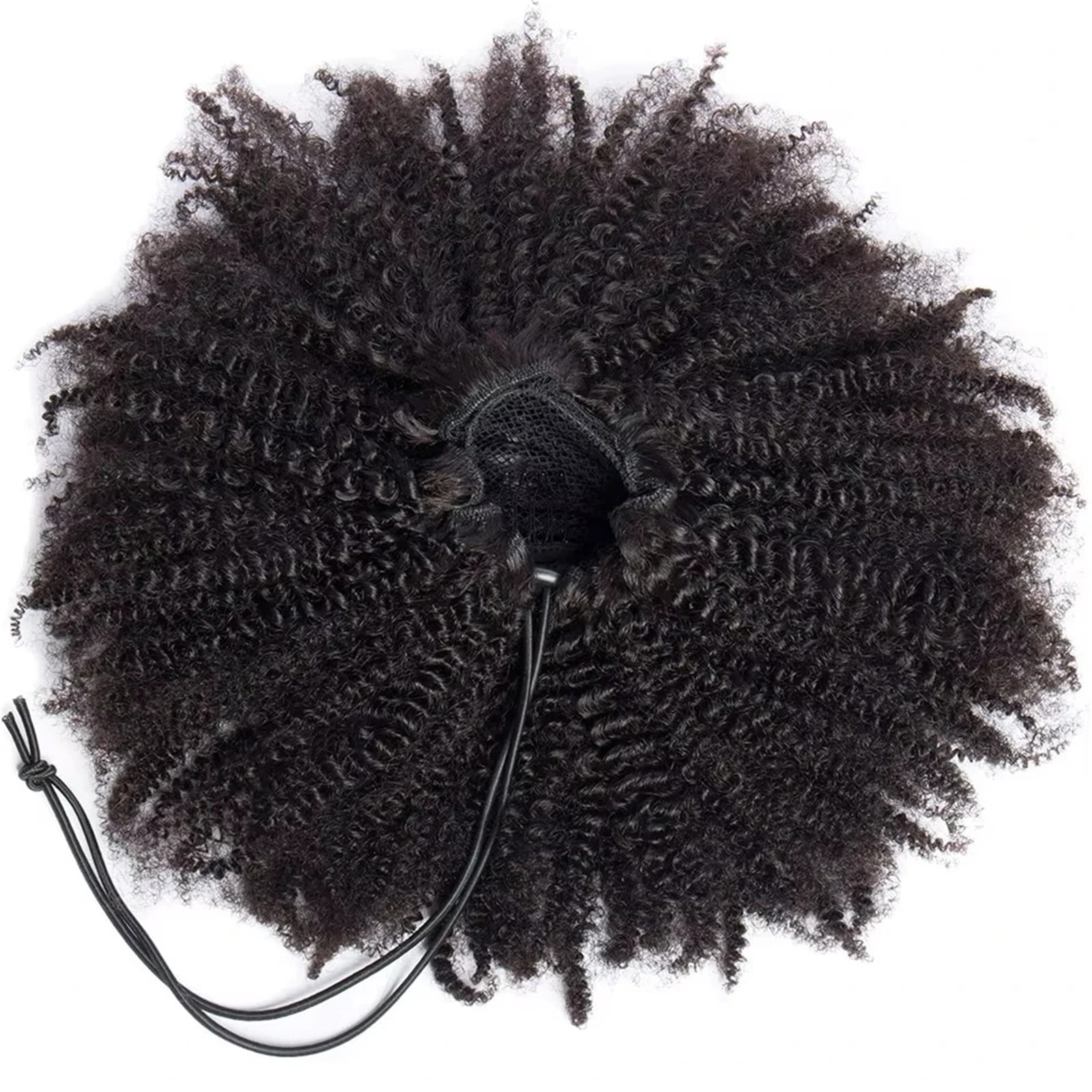 Kinky Curly Drawstring Ponytail Human Hair Natural Ponytail Extension Brazilian