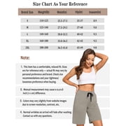 Cadmus Women's 9'' Bermuda Shorts Casual Loose Comfy Drawstring Athletic Shorts with Pockets,Black,X-Large
