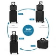 thumbnail image 5 of 2-Piece Luggage Set  Carry On Suitcase with 14" Makeup Case, 5 of 8