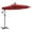 Red, variant on 10Ft Outdoor Patio Table Umbrella with Lights,8 Sturdy Ribs, Solar Power