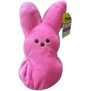 Peeps Bunny 6" Solid Pink Plush Stuffed Animal Easter Decoration SOFT