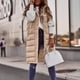 thumbnail image 1 of Abrigo de algodón informal de nueva moda europea y americana, chaleco ajustado con capucha de color sólido, cárdigan elegante sin mangas, abrigo de longitud media para mujer, 1 of 6