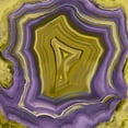 thumbnail image 2 of Carson, Danielle 20x20 Gold Ornate Wood Framed with Double Matting Museum Art Print Titled - Agate in Purple and Gold I, 2 of 4