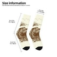 thumbnail image 2 of Zufioo Train Print Children's Mid-tube Socks, Contrast Color High Elastic Sports Socks - Sweat-absorbent, Warm, Suitable for Children Aged 6-10, 2 of 5