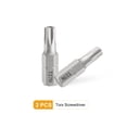 thumbnail image 3 of Uxcell 2 piezas de broca de destornillador Torx T27H de 1/4" de vástago hexagonal de 25 mm/1" de longitud, magnética, cabeza de estrella de 6 puntos, brocas de acero S2 con agujero, 3 of 7