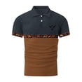 thumbnail image 3 of CONROSES Men's Short Sleeve Polo Shirts Western Cowboy Graphic Collared Polo Shirt for Men Casual Golf Shirts, 3 of 5