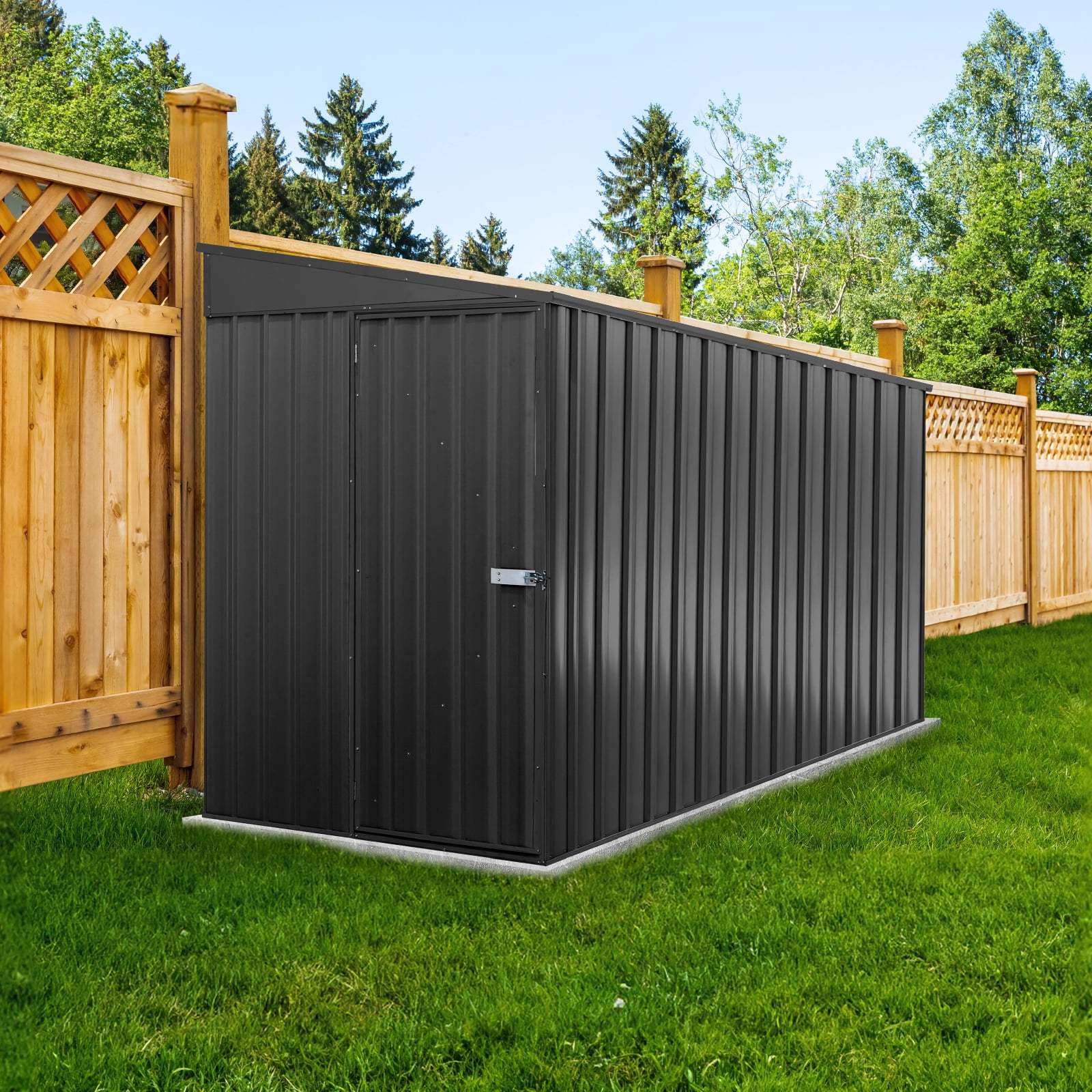Absco Durango 5' x 10' Metal Bike Shed - Monument
