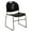 Black Plastic/Black Frame, variant on Flash Furniture HERCULES Series 880 lb. Capacity Black Ultra-Compact Stack Chair with Black Powder Coated Frame