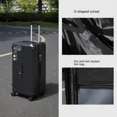 thumbnail image 1 of Maleta rectangular de gran tamaño de 20, 30 y 32 pulgadas, maletas para equipaje de 28 pulgadas, cubierta de carrito de viaje con cinco ruedas giratorias, 1 of 4