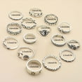 thumbnail image 4 of -Style Bagua Leaf Ring and Flower Chain Joint Ring Set - Unique Fashionable Accessories for, 4 of 8