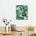 thumbnail image 3 of GOSMITH Palm Leaf Green Tropical Leaves Decorative Canvas Wall Art for Home Office Decor 16x20 in / 12x16 in 12x16 in, 3 of 5