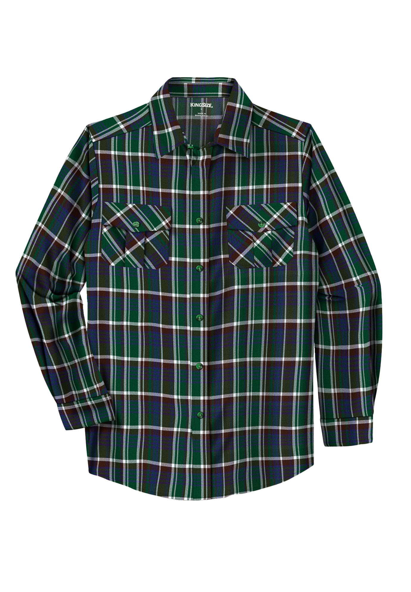Tall Plaid Flannel Shirt 