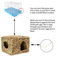 thumbnail image 3 of Casa de pasto para conejos kathson grande, plegable y tejida con pasto marino, 3 of 7