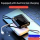 thumbnail image 4 of Banco de energía portátil de 50000mah PD100W Cable USB desmontable a tipo C cargador rápido bidireccional Mini banco de energía para iPhone Xiaomi Samsung, 4 of 5