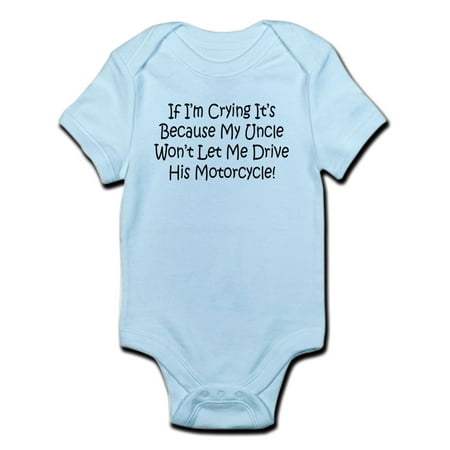 CafePress - Drive My Uncles Motorcycle Infant Bodysuit - Baby Light