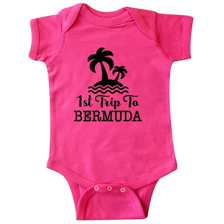 

Inktastic First Trip to Bermuda Vacation Gift Baby Boy or Baby Girl Bodysuit