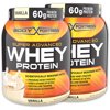 Body Fortress Vanilla 1.95lb Whey Protein Powder, 2ct Bundle