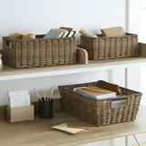 The Better Homes & Gardens Poly Rattan Storage Basket with Cut-Out ...